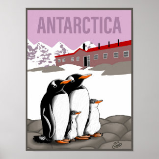 Póster Poster Antártico