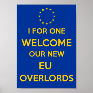 Póster Poster Anti-Brexit para el resto de su vida.