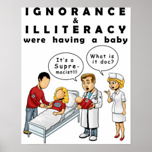 Póster Poster anti del racismo que muestra el nacimiento