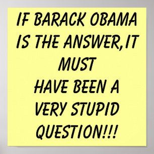 PÓSTER POSTER ANTI OBAMA