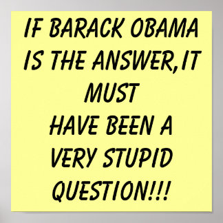 PÓSTER POSTER ANTI OBAMA