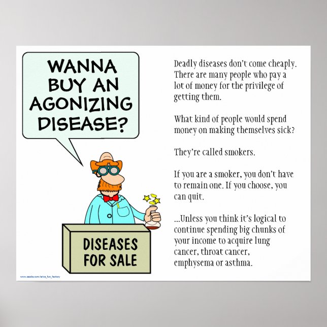 Póster Poster anti tabaco (Frente)