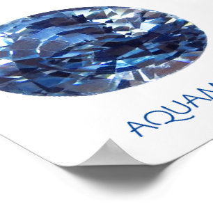 Póster Poster Aquamarine Gemstone