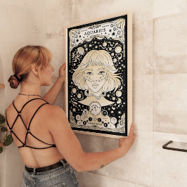 Póster Poster Aquarius Zodiac - Innovador y Único