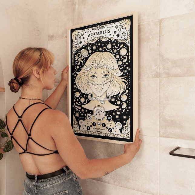 Póster Poster Aquarius Zodiac - Innovador y Único (Subido por el creador)