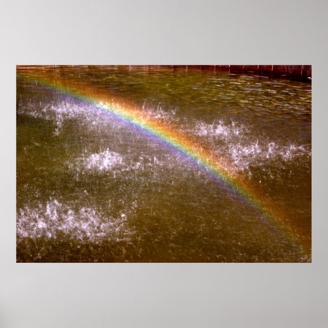 Póster Poster arcoiris de la fuente (Frente)