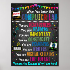 Póster Poster Arcoiris de Laboratorio Informático