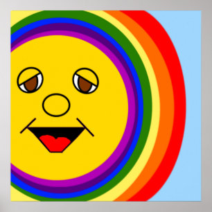Póster Poster arcoiris de Sun Face