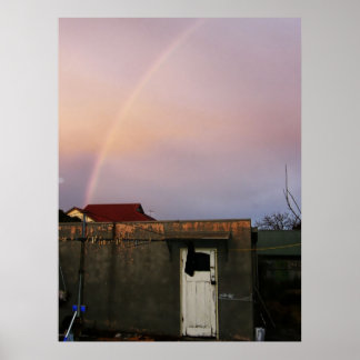 Póster Poster arcoiris del patio trasero