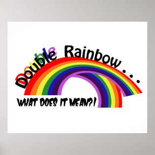 Póster Poster arcoiris doble
