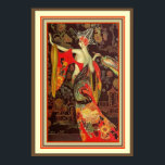 Póster Poster Art Deco Asiático 13 x 19<br><div class="desc">Coloridamente impresionante,  Poster Art Deco asiático 13 x 19</div>