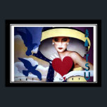 Póster Poster Art Deco de época<br><div class="desc">Art Decó Poster Vintage Impresión poster de impresión vintage carteles vintage , victoriano , arte deco , retro , a la moda , nostálgico , arte mural , decoración de paredes , oficina , moda artística deco , viajes , viejo , arte , antiguo , restaurado , nostalgia , nota...</div>