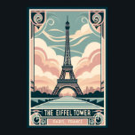 Póster Poster Art Deco de la Torre Eiffel de París 1910<br><div class="desc">・ Este impresionante poster de estilo Art Déco presenta una representación vintage de la Torre Eiffel. Las líneas depuradas y el diseño audaz celebran la elegancia de París, capturando la belleza atemporal de la arquitectura y el encanto de la ciudad. Perfecto para los amantes de París, el arte de viaje...</div>