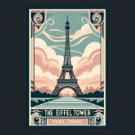 Póster Poster Art Deco de la Torre Eiffel de París 1910<br><div class="desc">・ Este impresionante poster de estilo Art Déco presenta una representación vintage de la Torre Eiffel. Las líneas depuradas y el diseño audaz celebran la elegancia de París, capturando la belleza atemporal de la arquitectura y el encanto de la ciudad. Perfecto para los amantes de París, el arte de viaje...</div>