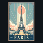 Póster Poster Art Deco de la Torre Eiffel de París 1910<br><div class="desc">・ Este impresionante poster de estilo Art Déco presenta una representación vintage de la Torre Eiffel. Las líneas depuradas y el diseño audaz celebran la elegancia de París, capturando la belleza atemporal de la arquitectura y el encanto de la ciudad. Perfecto para los amantes de París, el arte de viaje...</div>