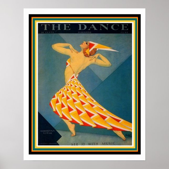 Póster Poster Art Deco de The Dance 16 x 20 (Frente)