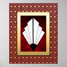 Póster Poster Art Decó Elegante Y Vibrante.