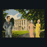 Póster Poster Art Deco Greenway House<br><div class="desc">Este elegante poster inspirado en el Art Deco de Agatha Christie fue pintado a mano en acrílico por Emma Childs inspirada en la novela 'Towards Zero' de Agatha Christie, que presenta a Neville Strange y a su actual y ex esposa en Greenway House en Devon, descrita por Agatha Christie como...</div>