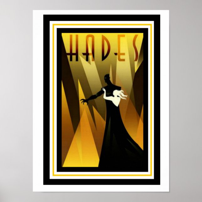 Póster Poster Art Deco Hades 12 x 16 (Frente)