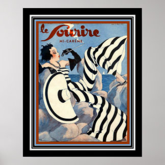 Póster poster Art Deco Le Sourire 1933 16x20