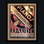 Póster Poster Art Deco "Pianos Daude" 16 x 20<br><div class="desc">Vintage,  Art Deco,  publicidad para Pianos Daude- 16 x 20</div>