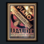 Póster Poster Art Deco "Pianos Daude" 16 x 20<br><div class="desc">Vintage,  Art Deco,  publicidad para Pianos Daude- 16 x 20</div>