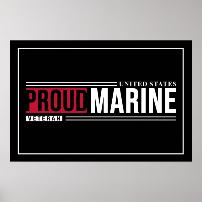 Póster Poster Art Marine Veteran (Frente)