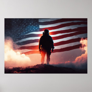 Póster Poster Art Patriot Hero