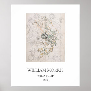 PÓSTER POSTER ART: WILLIAM MORRIS : WILD TULIP : 1884