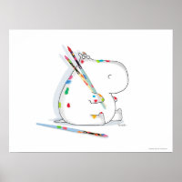 Poster ARTISTA HIPPO por Sandra Boynton