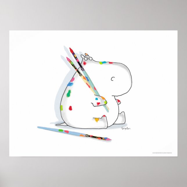 Póster Poster ARTISTA HIPPO por Sandra Boynton (Frente)