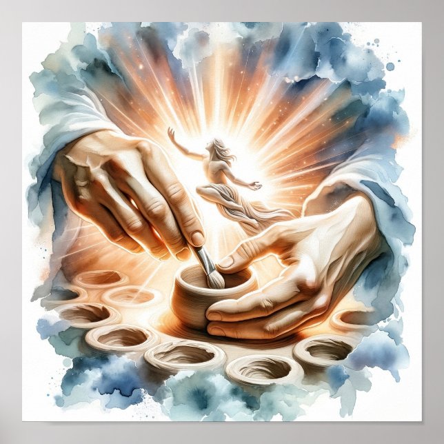 Póster Poster artístico cristiano de Potter y Clay (Frente)