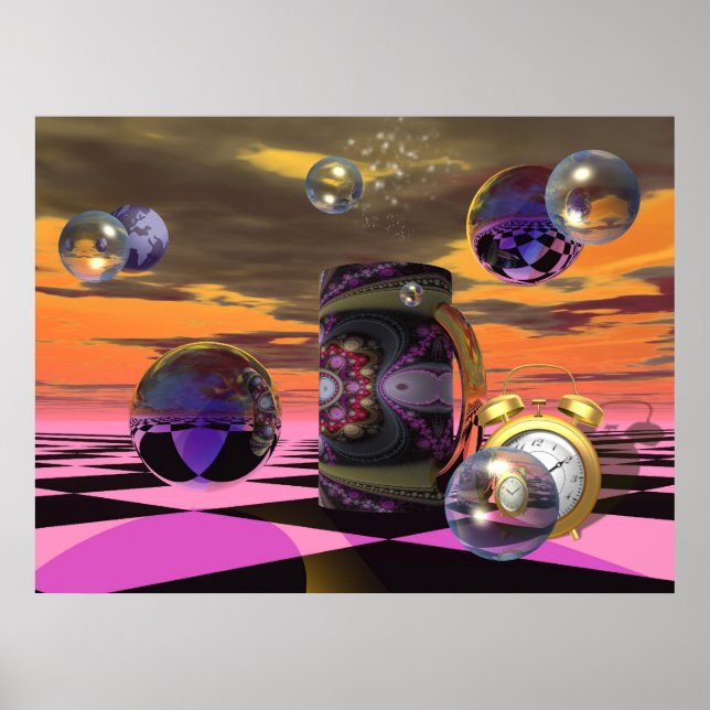 Póster poster artístico de ciencia ficción (Frente)