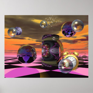 Póster poster artístico de la ciencia ficción