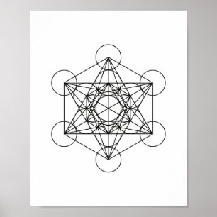 Póster Poster artístico de Metatron Sagrado Geometría