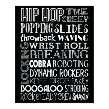 Poster artístico del metro Hip Hop Dance