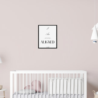 Póster Poster asético de que estoy alineado