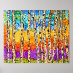 Póster Poster Aspen Trees - 10" x 8"