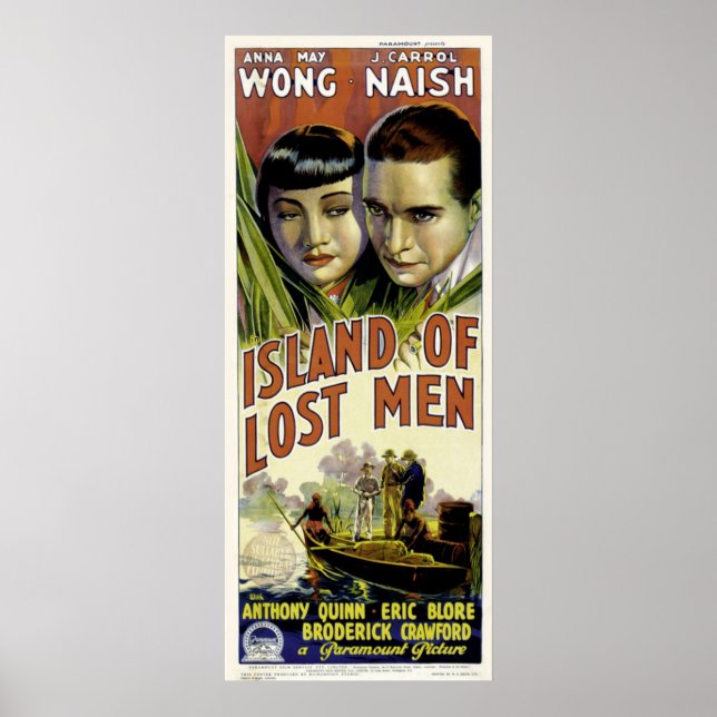 Póster Poster australiano ~ Isla de los Hombres Perdidos  (Frente)