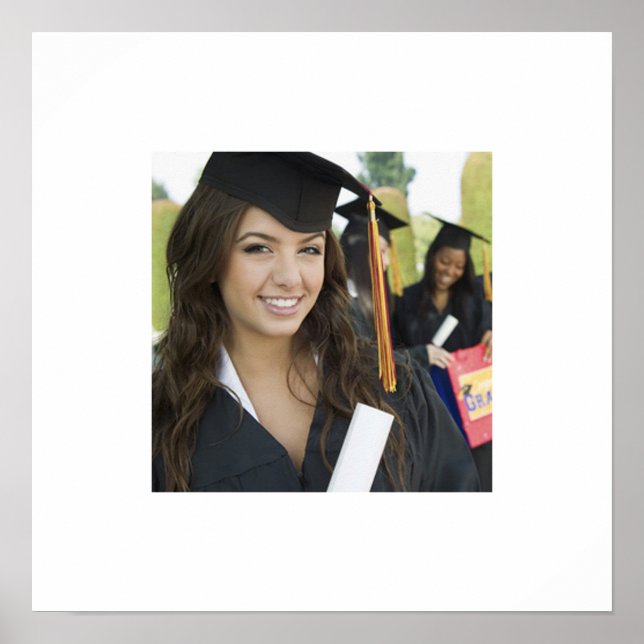Póster Poster automático de su grupo de graduación fotogr (Frente)