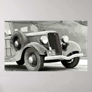 Póster Poster automático de vintage