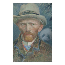 Poster: Autoretrato Van Gogh con Panda gigante