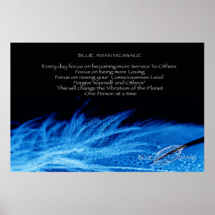 Póster Poster aviar azul