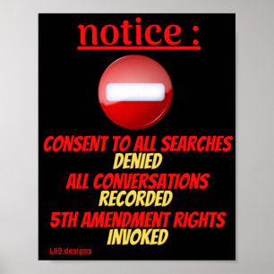 Póster poster "AVISO..."