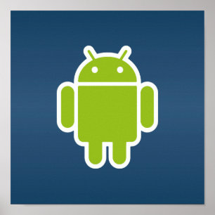 Póster Poster azul Android