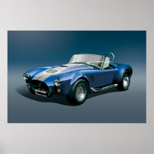 Póster Poster azul Cobra-427