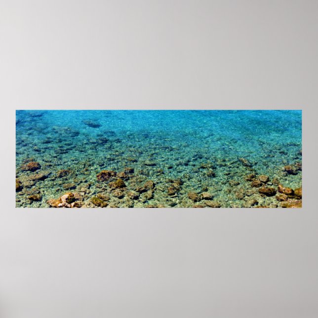Póster Poster azul cristal (Frente)