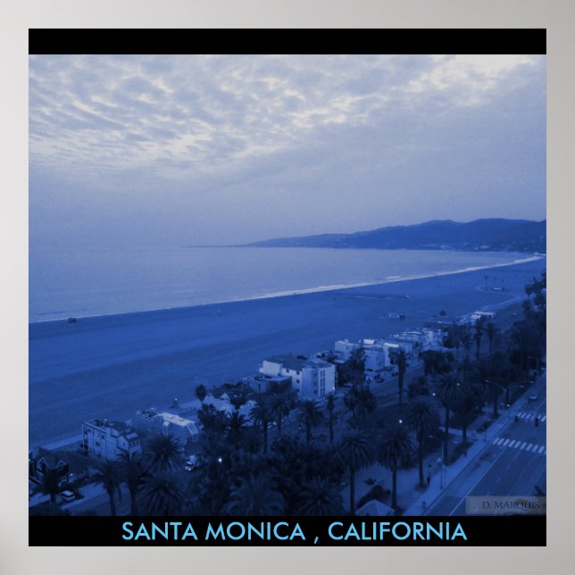 PÓSTER POSTER AZUL DE SANTA MONICA (Frente)