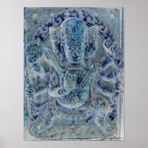 Póster Poster azul de Vajrapani