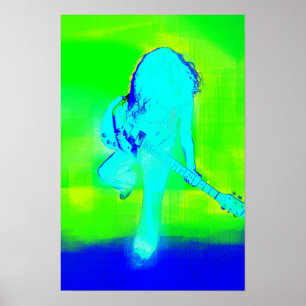 Póster Poster azul eléctrico